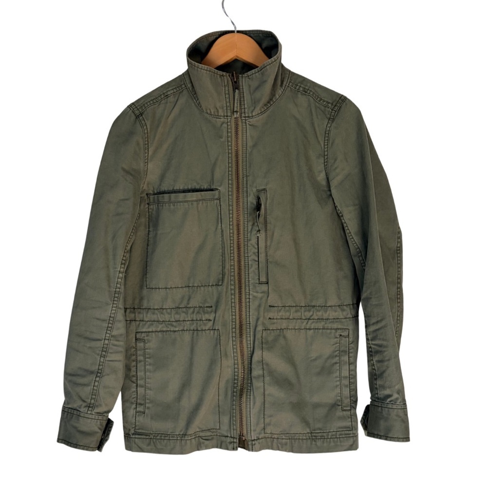 Madewell Fleet Jacket Olive Green Zip Military Utility Chore Coat Womens, Medium - Picture 5 of 13